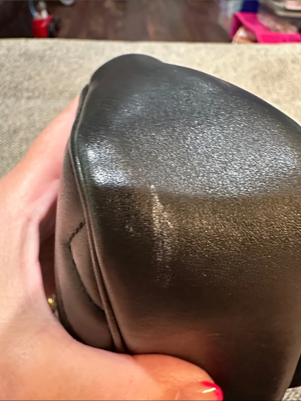 Gucci Black Quilted Leather Crossbody with Gold GG